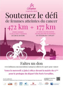 Casiopeea - Soutenez le défi de femmes atteintes du cancer